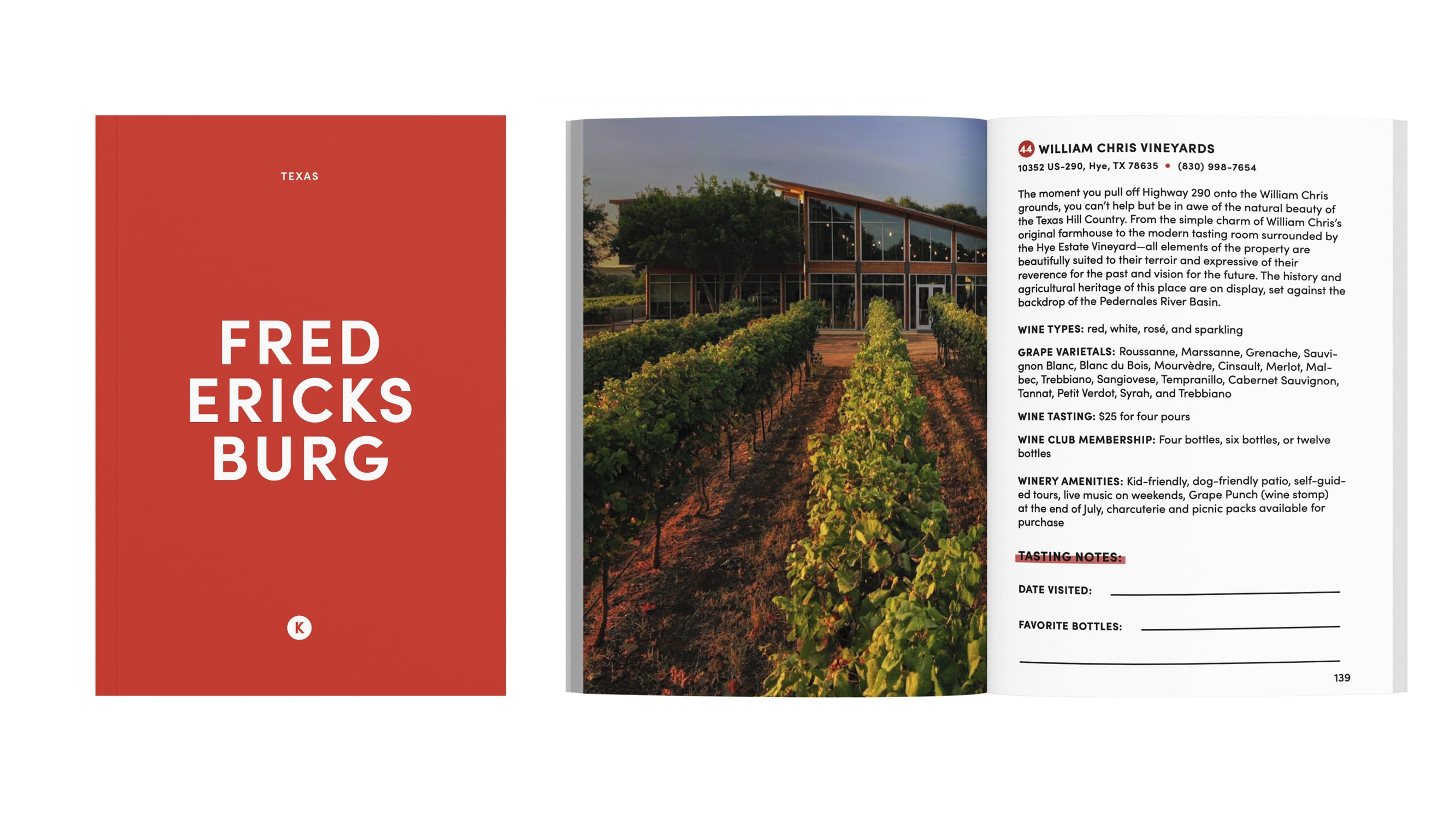 Kokos Guide To Fredericksburg open book - Wineries (1)-min